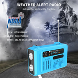 Multifunctional Solar Hand Crank Radio Portable AM/FM/NOAA Radio Bluetooth Speaker With LED Reading Lamp For Outdoor