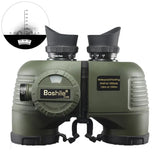 Boshile 7x50 Marine Binoculars Waterproof Telescope With Rangefinder Compass BAK4 Prism FMC Lens For Navigation Sailing Hunting