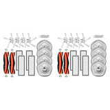 2 Set For Dreame Bot W10 Robot Vacuum Cleaner Accessories Main Side Brush Washable HEPA Filter Mop Cloth Spare Parts