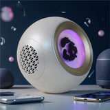 Ferrofluid Music Rhythm Lamp 30W Bluetooth Speaker Magnetic Fluid Pickup Visual Display Lamp Companion Light Black