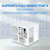 8-Bay NAS Computer Case with SAS/SATA Hot-Swap Backplane, Support MATX Motherboard, Full-Height PCIe | for Home Server Storage