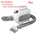 Ranlraka Portable Handheld Professional ABS High Velocity Pet Dog Hair Blow Dryer Grooming