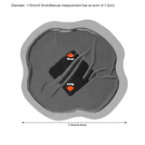 10Pcs 115mm Natural Rubber Tire Puncture Repair Cold Patch Universal Tubeless Tyre Repair Patches for Car Motorcycle