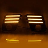 Car LED DRL Fog Light Signal Lamp Daytime Running Lights For Subaru Forester 2022-2024