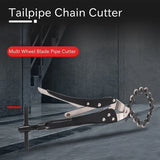 Chain Exhaust Tube Pipe Cutter Multi Wheel Blade Tail Pipe Cutter Chain Cutter Automotive Exhaust And Tailpipe Chain Cutter Tool