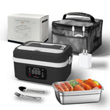 A98I-Cordless Electric Lunch Box,Rechargeable Self-Heating Food Warmer With 8000Mah Battery,For Work/Travel/Car/Office