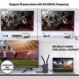 WL081 400m Wireless Wifi HDMI Extender Video Transmitter and Receiver for Camera Live Streaming TV Box Laptop PC To TV Projector