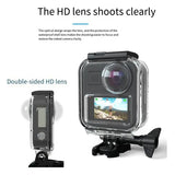 E-Easy To Use-Waterproof Camera Case For Gopro MAX Panoramic Sports Camera Bezel Underwater Protective Case Diving Accessories