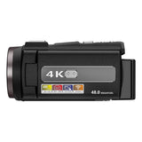 4K HD 48MP WIFI Action Digital Cameras Anti-Shake Monoculars Camcorder 16X Zoom DV Recorder Camera with Rotation Screen