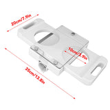 Hamburger Pressing Mould Maker Non Stick 2 Holes ABS Hamburger Press Patty Maker for Sausage Filler Meat Grinder