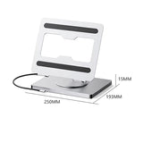 USB C Hub Stand for MacBook Pro, 10 in 1 Dock with 4K 60Hz HDMI, RJ45, SD/TF Card Reader, 4 USB 3.0 for IPad/MacBook Air/Laptop