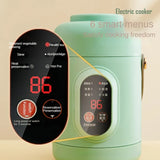 220V Intelligent Mini Health Electric Stewpot Cup Portable Soup Pot Office Cooking Machine 800ML Hot Pot  Stew Pot with Steamer