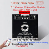 In-car Bluetooth Module Amplifier Board Original TDA7498ETR Chip BT+ AUX + USB Receives Audio Signals Left/Right Speakers Player