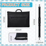 E-Easy To Use-Lightweight Art Briefcase Waterproof Carrying Case With Sturdy Shoulders And Handle For Sketching,Posters And Pain