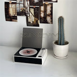 Retro CD Player Charging Model With Screen 3.5mm Audio Cable Portable Multifunctional Bluetooth Speaker 5V-2A