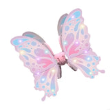 2025 New Light Up Butterfly Wing Costume with Light and Music Children Electric Butterfly Wing for Kid Birthday Halloween