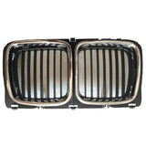Front Center Grille for BM-W E34 5-Series 1988-1993 Grille Insert Radiator Grill Radiator Grille Grille