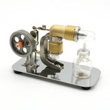 Mini Hot Air Stirling Engine Motor Model Educational Toy Kits