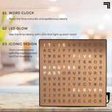 CHEETIE CP37 Square Large Word Lock Letter Light Emitting Diode Custom Language Hanging Word Clock