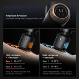 Portable Body Muscle Heated Variable Amplitude Massage Guns Deep Tissue Brushless Motor Massage Gun 6 Head Hot and Cold