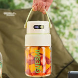 1000ML USB Portable Electric Juicer Blender 2600mAh Fruit Smoothie Maker Multifunctional Mixer forFresh Juice