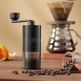 Manual Medicine Grinder Portable Crusher Mini Grinder with Adjustable Fineness and Transparent Container for Beans and Pills