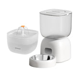 Leak Proof Charge Solid Portable Smart Pet Feeding Set Automatic Two-in-One Mobile Phone WiFi Detachable Design for Cats Dogs