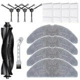 Replacement Main Brush, Side Brush, Filter And Mop Cloth Kit For Lubluelu B40 And B40 Plus Robot Vacuum Cleaner