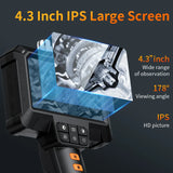 4.3Inch Screen 8mm 5m 1080P Waterproof Industrial Camera Real View Inspection Handheld Borescope Rigid Endoscope