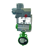 EPDM NBR FKKM Industrial Pneumatic Butterfly Valve Pneumatic Actuator with Positioner