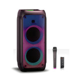 8''*2 Inch Flame LED Light Party 60 Watts Rechargeable Speakers In Stock Speaker