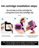 LED Touch Screen Inkjet Coder 1200mAh with Ink Cartridge Multi-Language for Date Barcode Logo Printing
