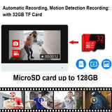 2 Wire Digital Video Intercom System, 7 Inch Wireless WIFI Monitor 1080P Doorphone Camera Video Doorbell IC Card Tuya APP Unlock