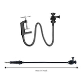 Gooseneck Camera Clamp Rotatable Adjustable Camera Stand Flexible Aluminium Webcam Bracket for Brio 4K C925e C922x