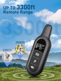 1000m Remote Dog Training Collar System Electric Shock Collar for 3 Training Modes Dogs, Waterproof Rechargeble Security Lock