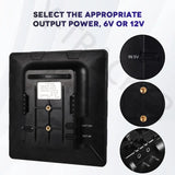 5W 6V 12V Output 6000mAh Solar Panel for Cellular Wild Game Trail Cameras, Built-in Rechargeable Battery, Solar Charger Kits