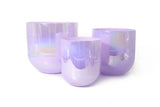AMAZING Sound Crystal Singing Amethyst Purple Color 432hz 440hz Reiki Energy Chakra clear Sound Bowl Set