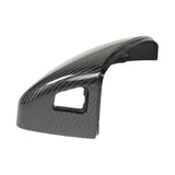Car Snap-On Rearview Mirror Cover Carbon Fiber Side Wing Mirror Cover With Holes For R8 2016-2021 TT 8S 2015-2021