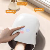 Hand Massager Heat Airbag Finger Joint Pain Relief 5Level Intensity Thermal Therapy Smart Pressure Sensors MultiChamber