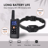 2 Dog Training Collar Rechargeable Remote Trainer 800M Range Waterproof IP67 Electronic Collar with Beep Vibration Shock