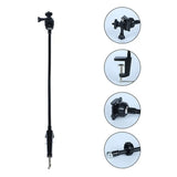 Gooseneck Camera Clamp Rotatable Adjustable Camera Stand Flexible Aluminium Webcam Bracket for Brio 4K C925e C922x