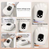 Hand Massage Ｗith Heated Electric Airbag Hand Massagers Women Intelligent Finger Massage Device Physiotherapy Home Use Devices