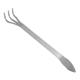 Bonsai Rake Root Rake Stainless Steel Root Rake 3-Prong Loosen Soil Bonsai Tree Tools with Ergonomic Handle Stainless Steel Rake