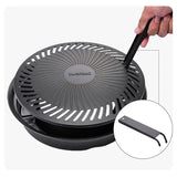 Korean Style Smokeless Barbecue Grill Pan Non-Stick Gas Stove Plate BBQ Cooking Tray Perfect for Home Kitchen Barbecue Tools
