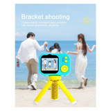 GW-S11 48MP Handheld Bracket HD Dual-Lens Children Camera With Photo Video Support Fixed Multifunctional Camera, Durable Pink