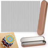 NEW ARRIVAL Stainless Steel Rods for Crochet Block Boards, 50Pc Steel Pins of 3mm in Diameter with Storage Case,Knitting Block R