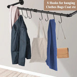 Steel S Shaped Hook Hanging Pans Pots Plants Bags Towels Kitchen Hooks Hanger Home Storage Heavy Duty Hooks  Holder Organization