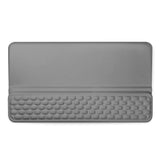 Ergonomic Computer Keyboard Stand with Wrist Rest Memory Foam Keyboard Riser Tilted Breathable Keyboard Holder for Easy Typing
