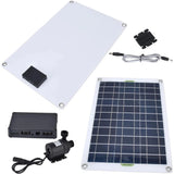 Brushless Solar Water Pump Kit 50W Solar Panel Powerful Solar Water Pump Solar Plate Watering Pump for Bird Bath Garden Fountain