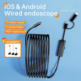 8mm Endoscope For Android Iphone&IOS Smartphone Car Pipe Automotive Boroscope Sewer Inspection Tools Endoscopy Camera Device